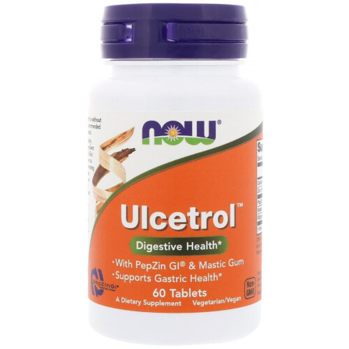 Now Ulcetrol with PepZin GI & Mastic Gum 60 Tablets @