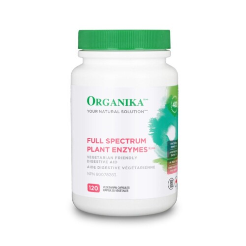 Organika Full Spectrum Plant Enzymes Digestion 500mg 120VCapsules