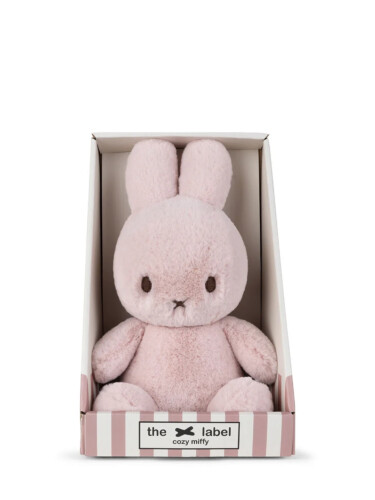 Bon Ton Toys Plush Miffy COZY Sitting Soft Pink in Giftbox 9"