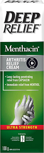 Deep Relief Menthacin Ultra Strength Arthritis Relief Cream 100g