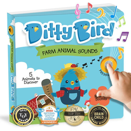 Ditty Bird Baby Sound Book - Farm Animal Sounds
