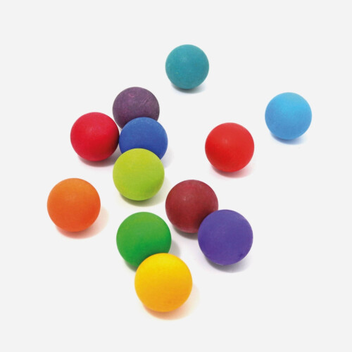 Grimm's Wooden Balls RAINBOW SMALL (12 pcs) 3.5cm