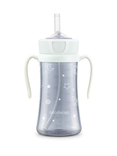 Grosmimi PPSU Space Straw Cup 300ml - White