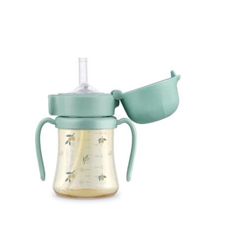 Grosmimi PPSU Straw CUP 200ml - Olive