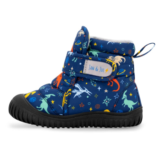 Jan & Jul Kids Insulated Ankle Boots - Space Dinos US 5