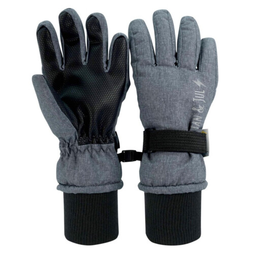 Jan & Jul Kids Waterproof Gloves - Heather Grey M