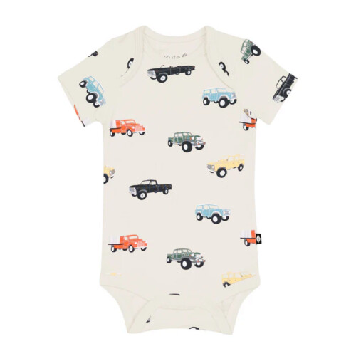 Kyte Baby Bodysuit in Vintage Truck 6-12 Months