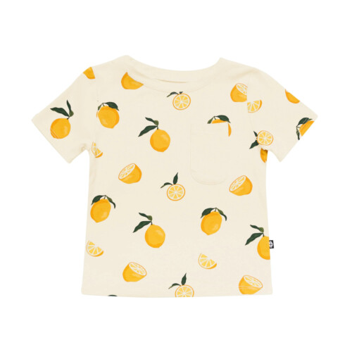 Kyte Baby Toddler Crew Neck Tee in Lemon 4T