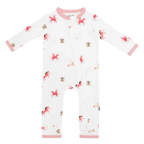 Kyte Baby Zippered Romper in Unicorn - 6-12 Months