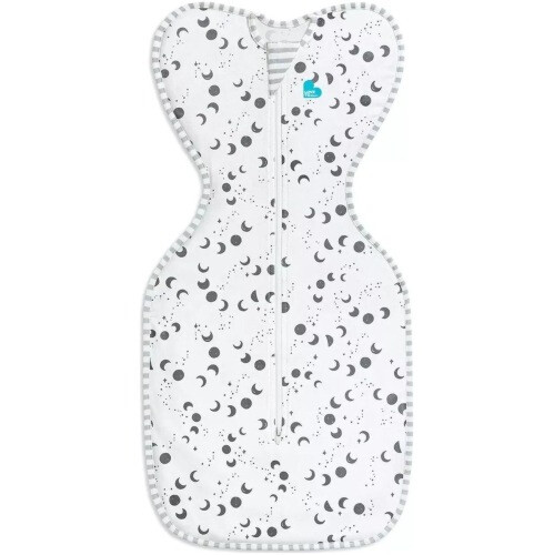 Love To Dream Swaddle UP Silky-Lux/Bamboo Lite Moonscape Light Marine - Small 0.2 Tog
