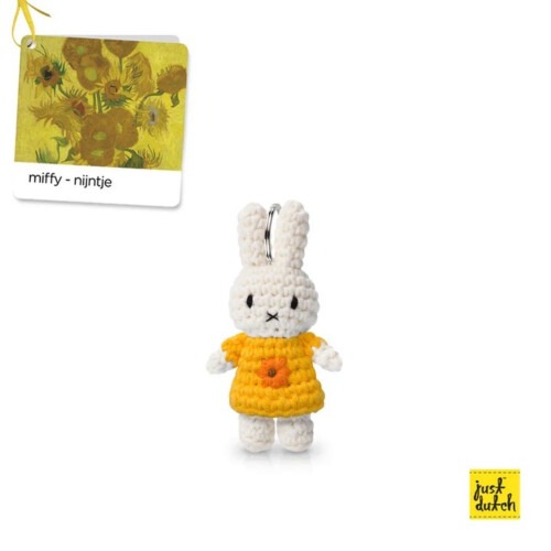 Miffy Just Dutch Keychains - Sunflower Van Gogh