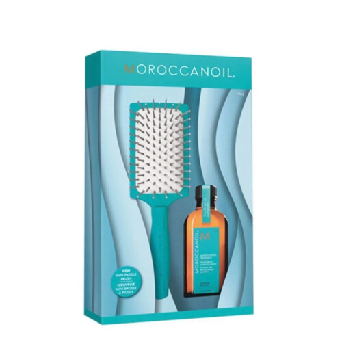 MoroccanOil Original Treatment & Mini Paddle Brush Kit