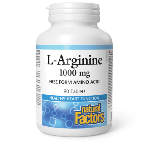 Natural Factors L-Arginine 1000mg 90 Tablets