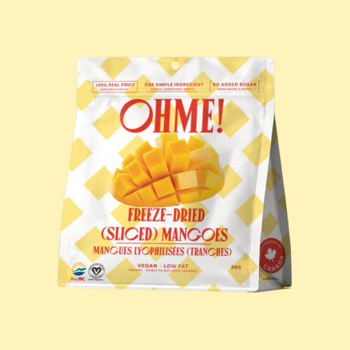 OHME! Freeze Dried Mangoes - Sliced 56g
