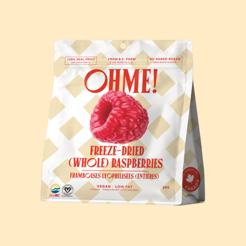 OHME! Freeze Dried Raspberries - Whole 38g