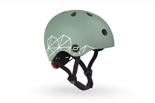 Scoot & Ride Helmet XXS-S - Green Lines