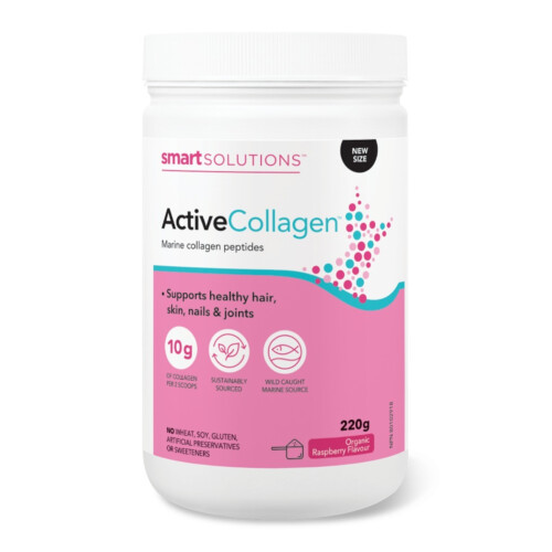 Smart Solutions Active Collagen - Organic Raspberry Flavour 220g