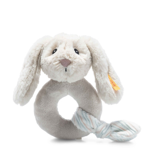 Steiff Soft Cudddly Friends Hoppie Rabbit Rattle 14cm
