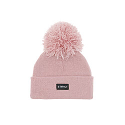Stonz Pom Beanie - Haze Pink 2-4Y