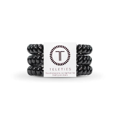 TELETIES Jet Black Small - Pack of 3