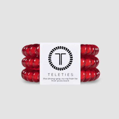 TELETIES Scarlet Red Small - Pack of 3