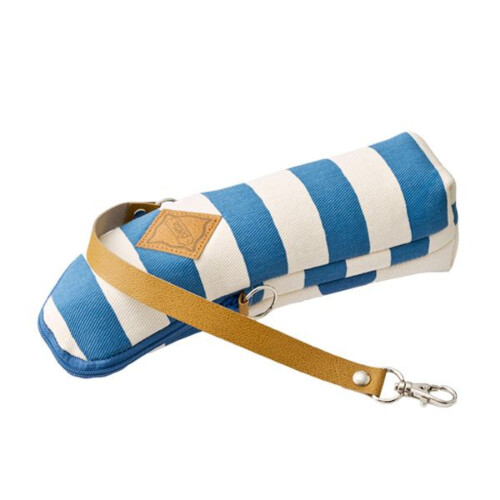 Betta Insulation Pouch Denim Blue - Stripes & Dots