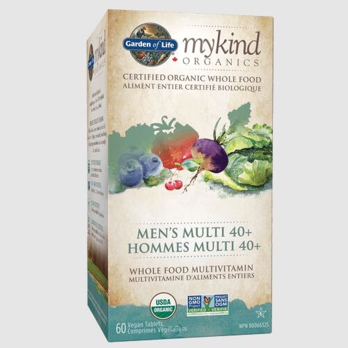 Garden of Life Mykind Organic Multivitamin - Men’s Multi 40+ 60 Vegan Table @