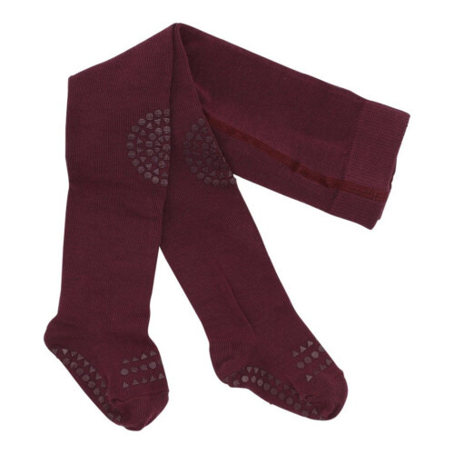 GoBabyGo Crawling Cotton Tights - Plum