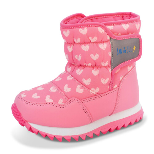 Jan & Jul Kids Toasty-Dry Puffy Winter Boots - Hearts