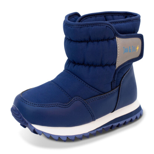 Jan & Jul Kids Toasty-Dry Puffy Winter Boots - Navy