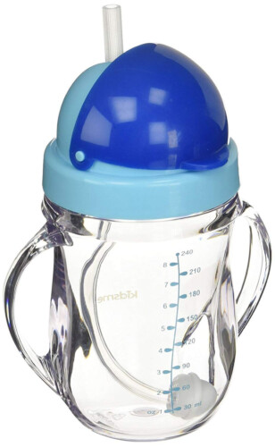 Kidsme - Tritan Training Cup with Weighted Straw - Aquamarine