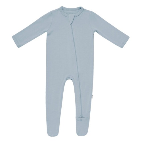 Kyte Baby Zippered Footie in Fog - Fog  6-12 months