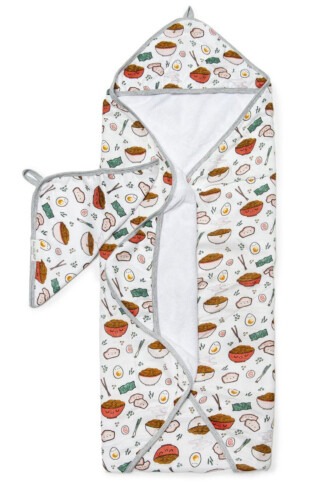 Loulou Lollipop Hooded Towel Set - Ramen