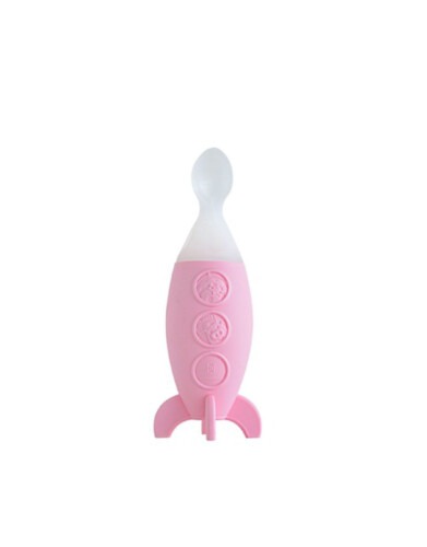 Marcus & Marcus Rocket Feeding Dispenser Spoon Pink