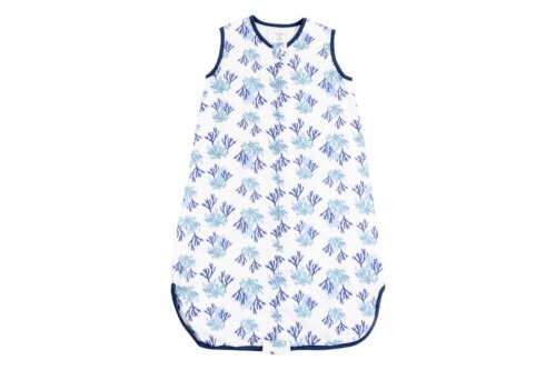 Nest Designs Bamboo Pima Sleeveless Sleep Bag 0.6 TOG - Blue Reef 6M-12M