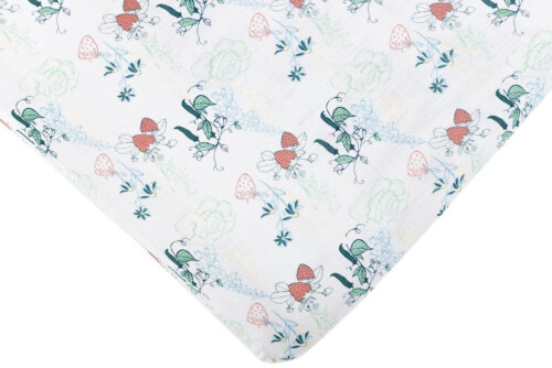 Nest Design Fitted Bamboo Crib Sheet - Spring Harvest