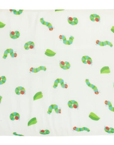 Nest Designs Bamboo Toddler Pillow with Pillowcase - Eric Carle Curly Caterpillar 45x30cm