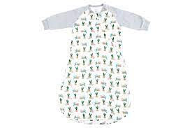 Nest Designs Raglan Bamboo Long Sleeve Sleep - Lazy Rabbits 2.5Tog 18M+
