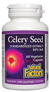 Natural Factors Celery Seed Extract 60  Capsules @