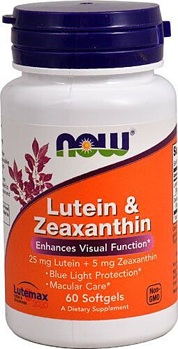 NOW Lutein & Zeaxanthin 60 Softgels