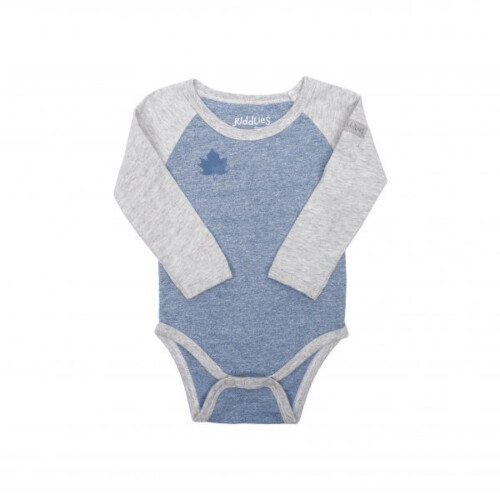Juddlies - Organic Raglan - L/S Body Tee - Denim Blue