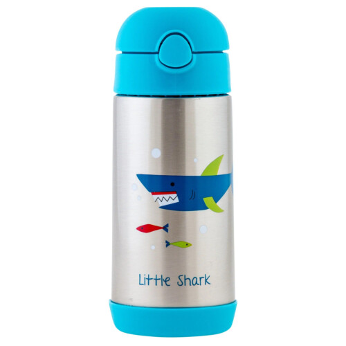 Stephen Joseph Double Wall Stainless Steel Bottles - Little Shark 11.8oz 350ml
