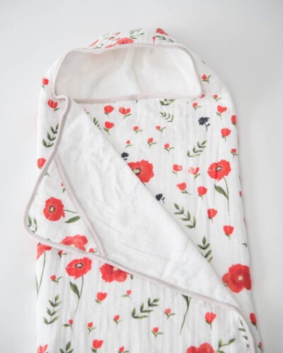 Little Unicorn Cotton Hooded Towel Big Kid Summer Poppy