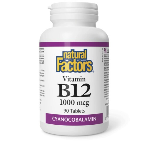 Natural Factors B12 1000mcg 60 Tablets