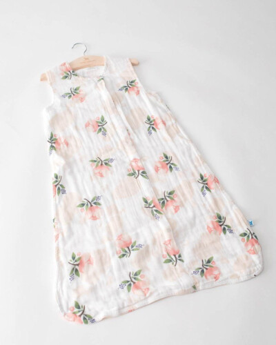 Little Unicorn Cotton Muslin Sleep Bag Small Watercolor Rose