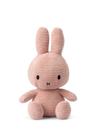 Miffy Sitting Corduroy Pink - 33cm -13"