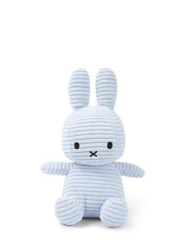 Miffy Sitting Corduroy Ice Blue - 23cm - 9''