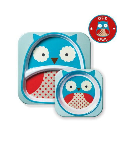 Skip Hop Zoo Melamine Set-Owl