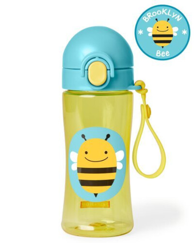 Skip Hop Zoo Lock Top Sports Bottle-Bee 14oz