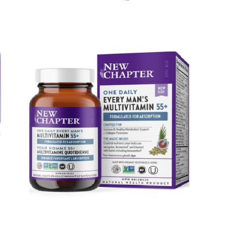 New Chapter One Daily Every Man's Multivitamin 55+ 60 Vegetarian Tablets